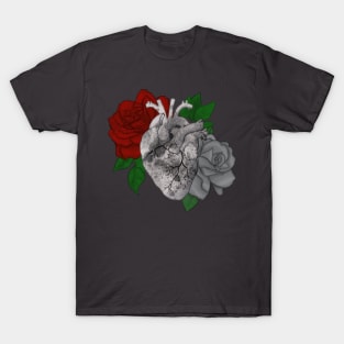 Floral heart decay T-Shirt